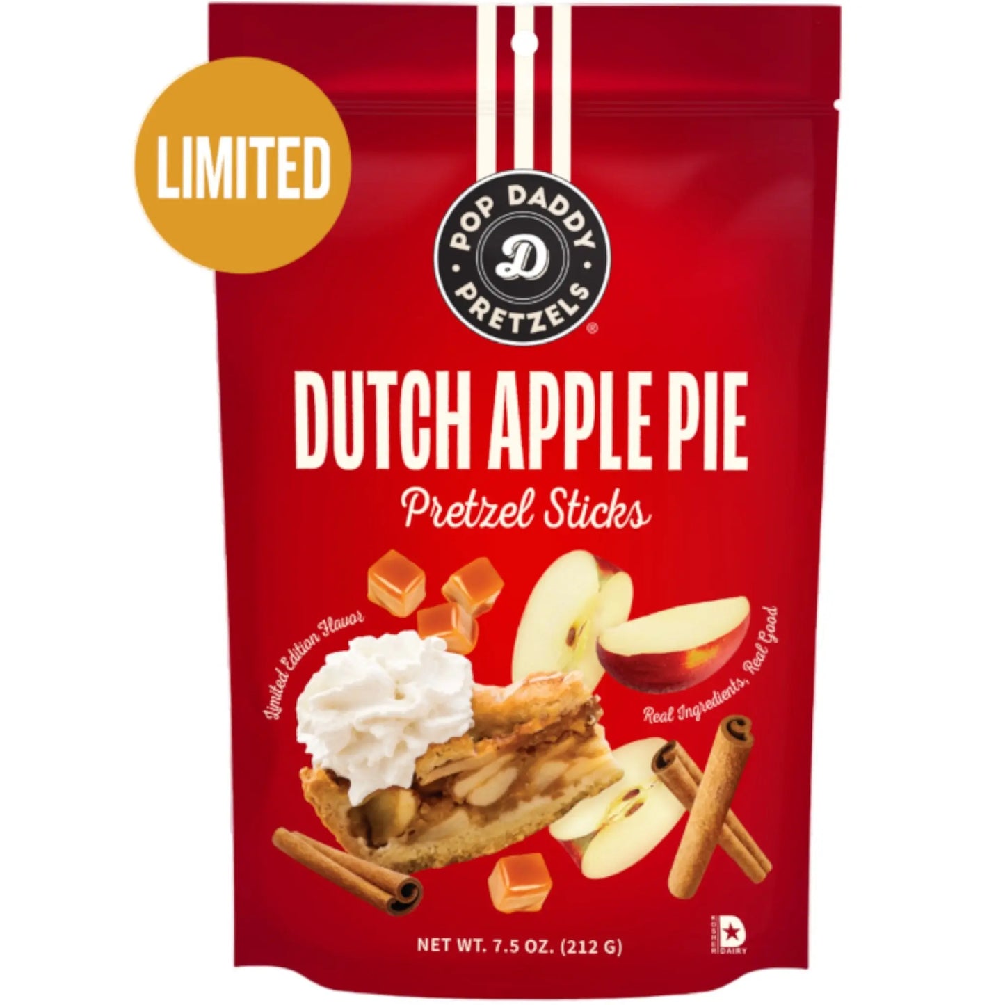 Pop Daddy Dutch Apple Pie Pretzel Sticks 7.5 OZ - Powzerz Candy